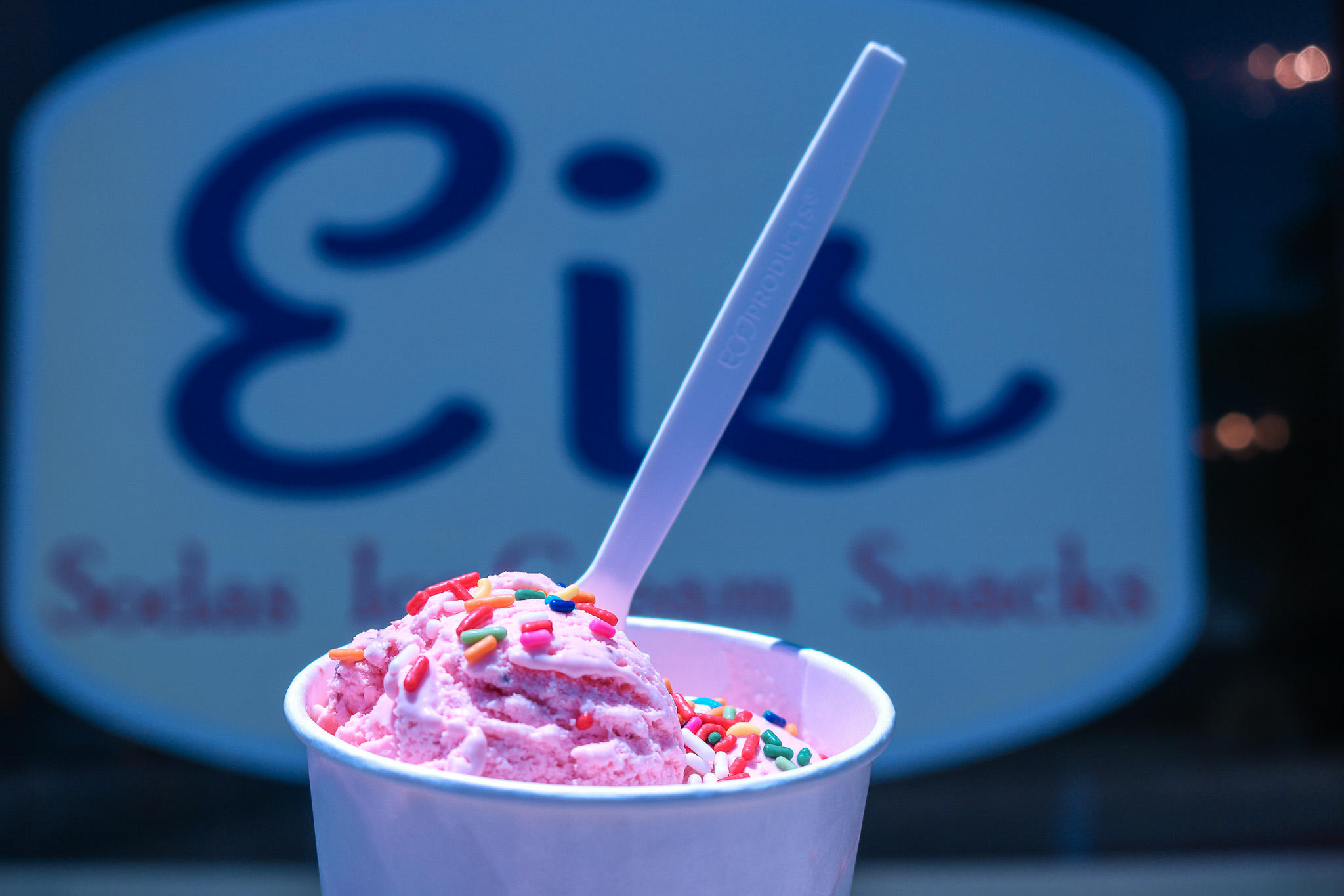 Ice cream with sprinkles
